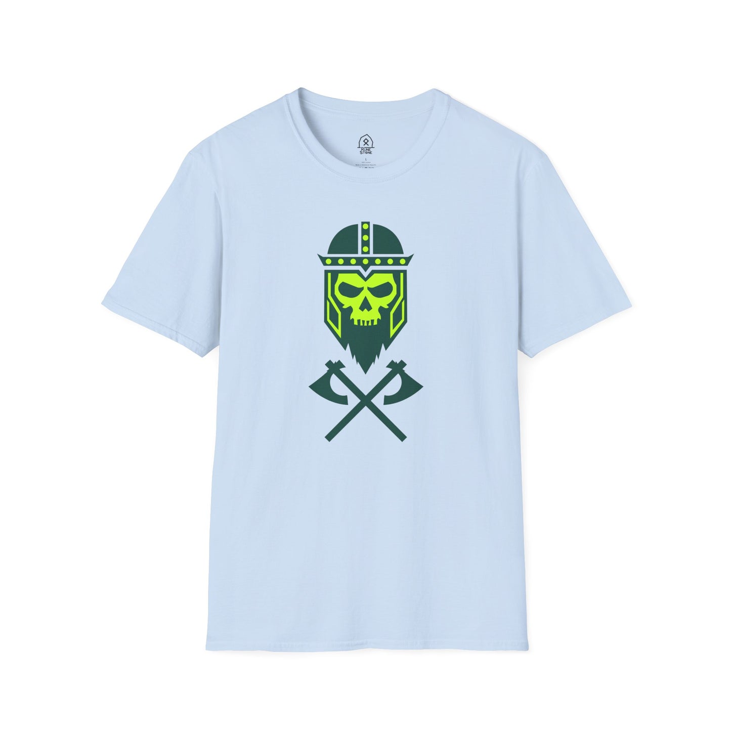 Viking skull - green