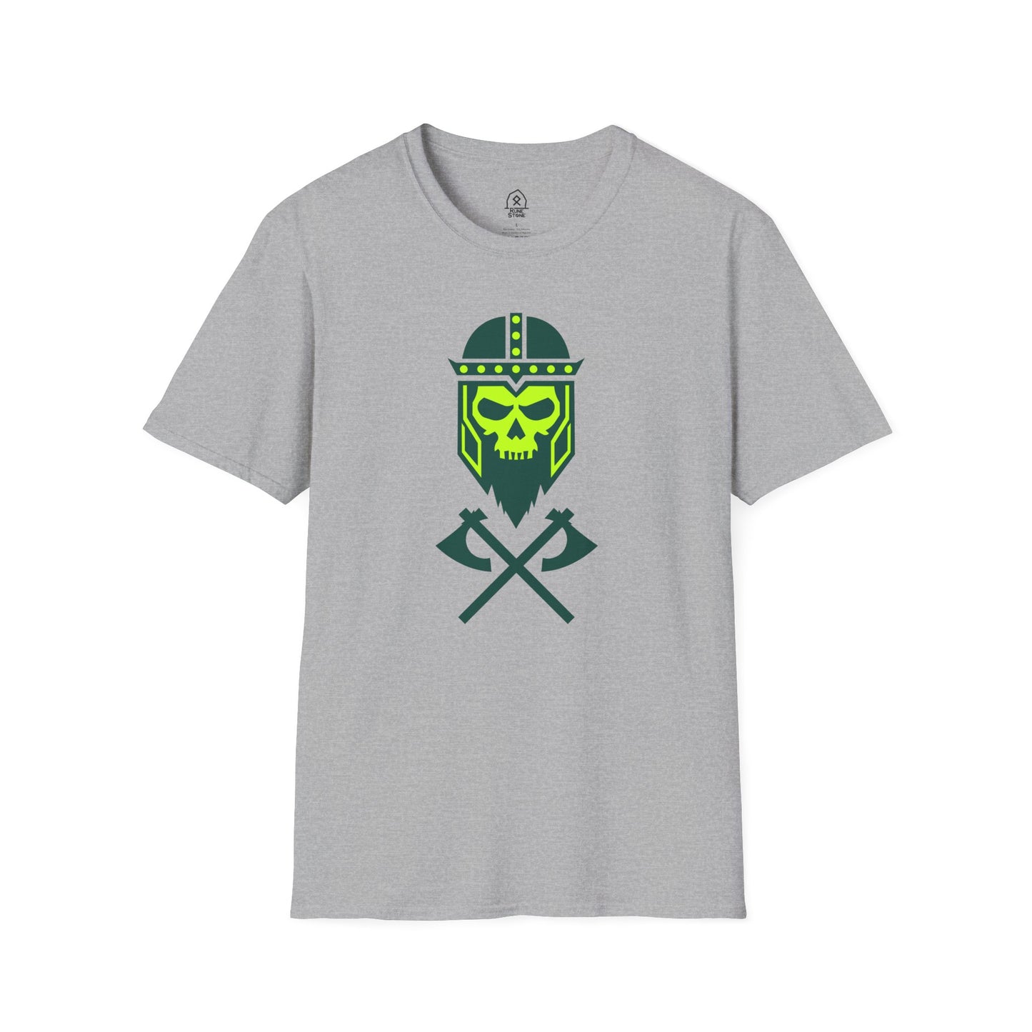 Viking skull - green