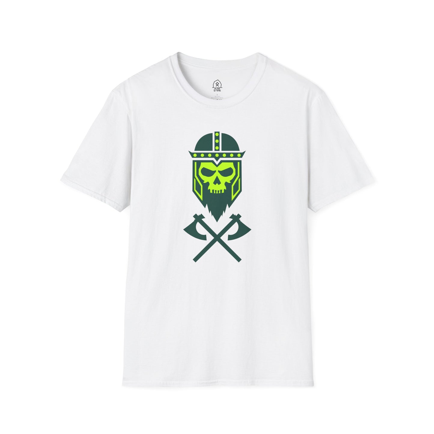 Viking skull - green