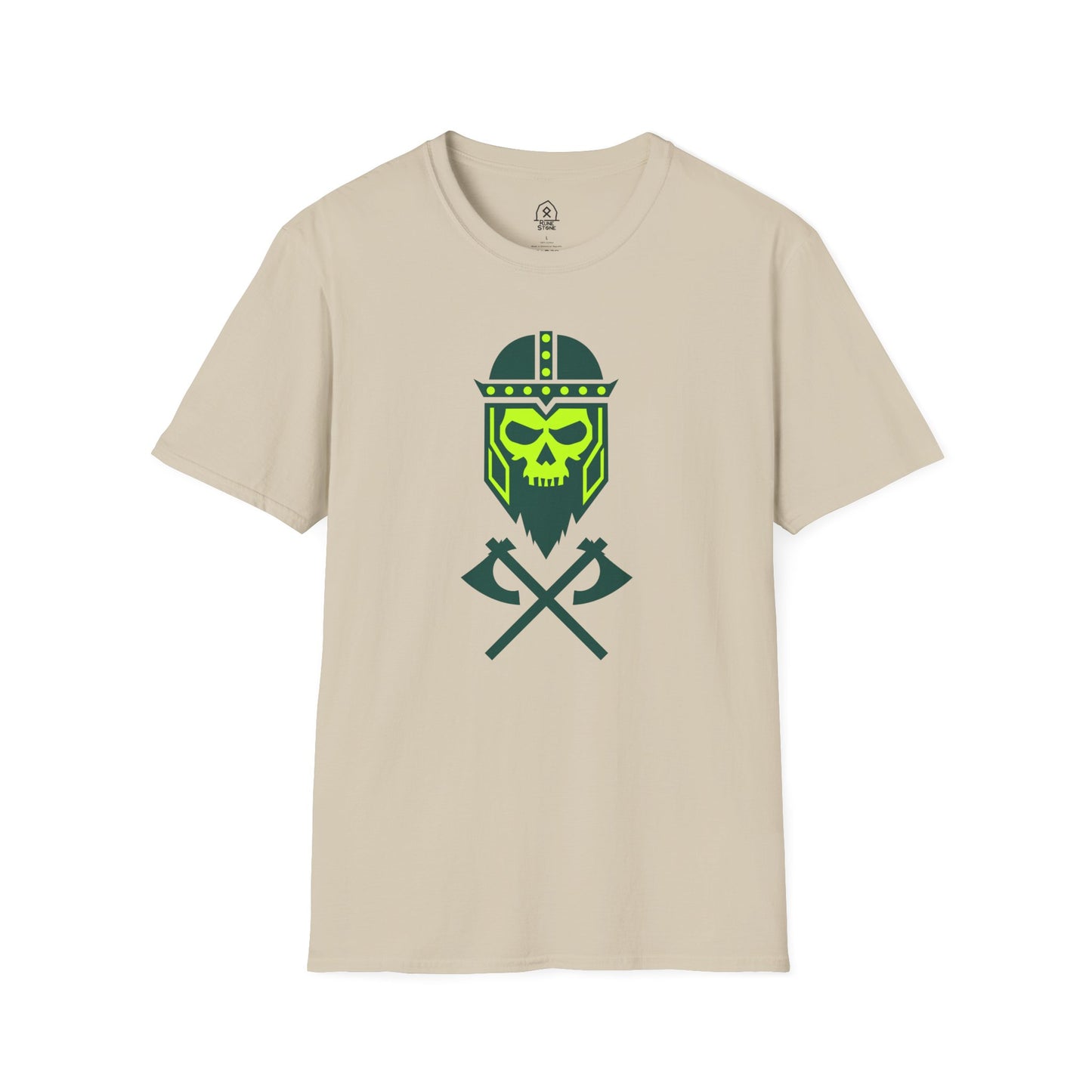 Viking skull - green